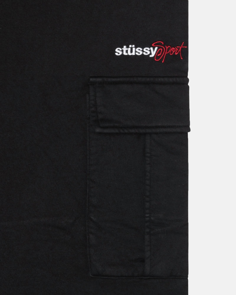 Stüssy Sport Cargo Fleece Pant Broek Heren Zwart | KL87-N6-FO