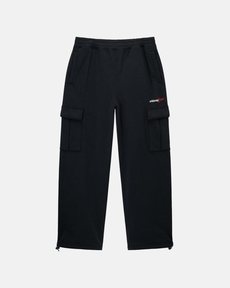 Stüssy Sport Cargo Fleece Pant Broek Heren Zwart | KL87-N6-FO