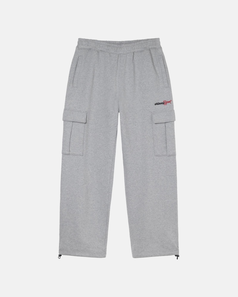 Stüssy Sport Cargo Fleece Pant Broek Heren Grijs | QW44-T9-ZE