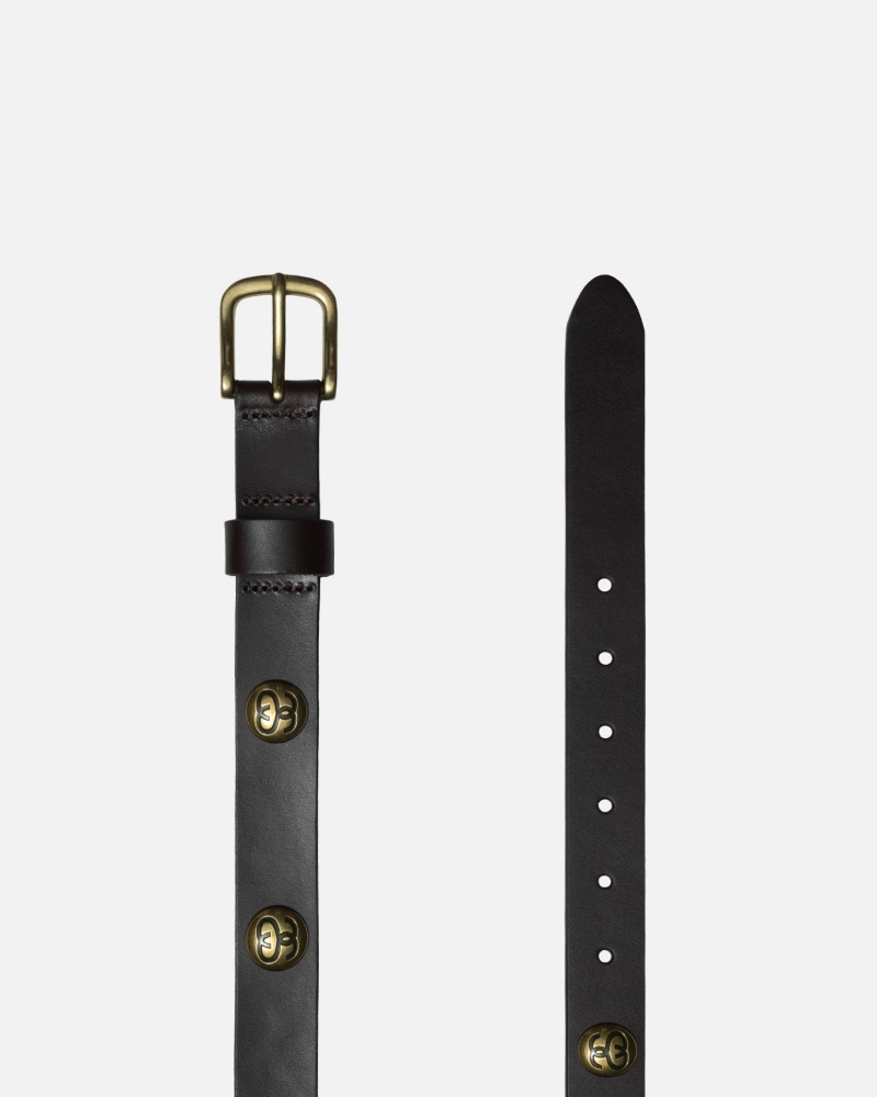 Stüssy Ss-Link Studded Belt Riem Unisex Bruin | RG71-O3-UA