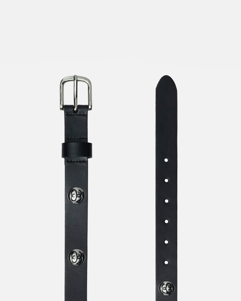 Stüssy Ss-Link Studded Belt Riem Unisex Zwart | SQ95-B9-HA