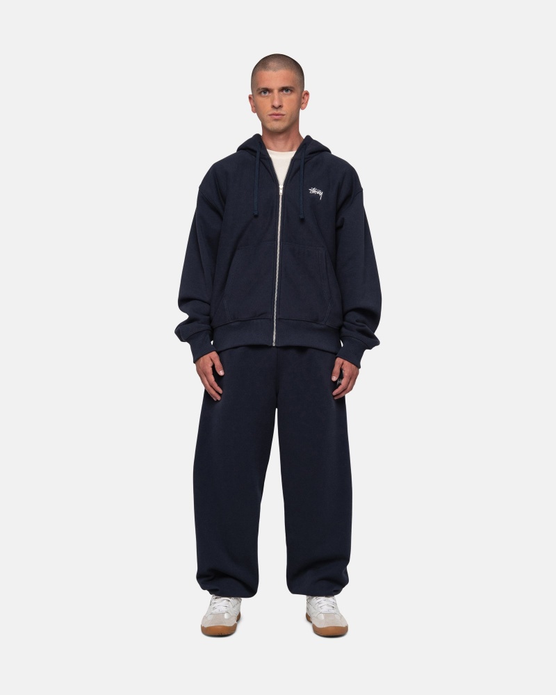 Stüssy Stock Logo Sweatpant Broek Unisex Donkerblauw | TZ62-L9-AB