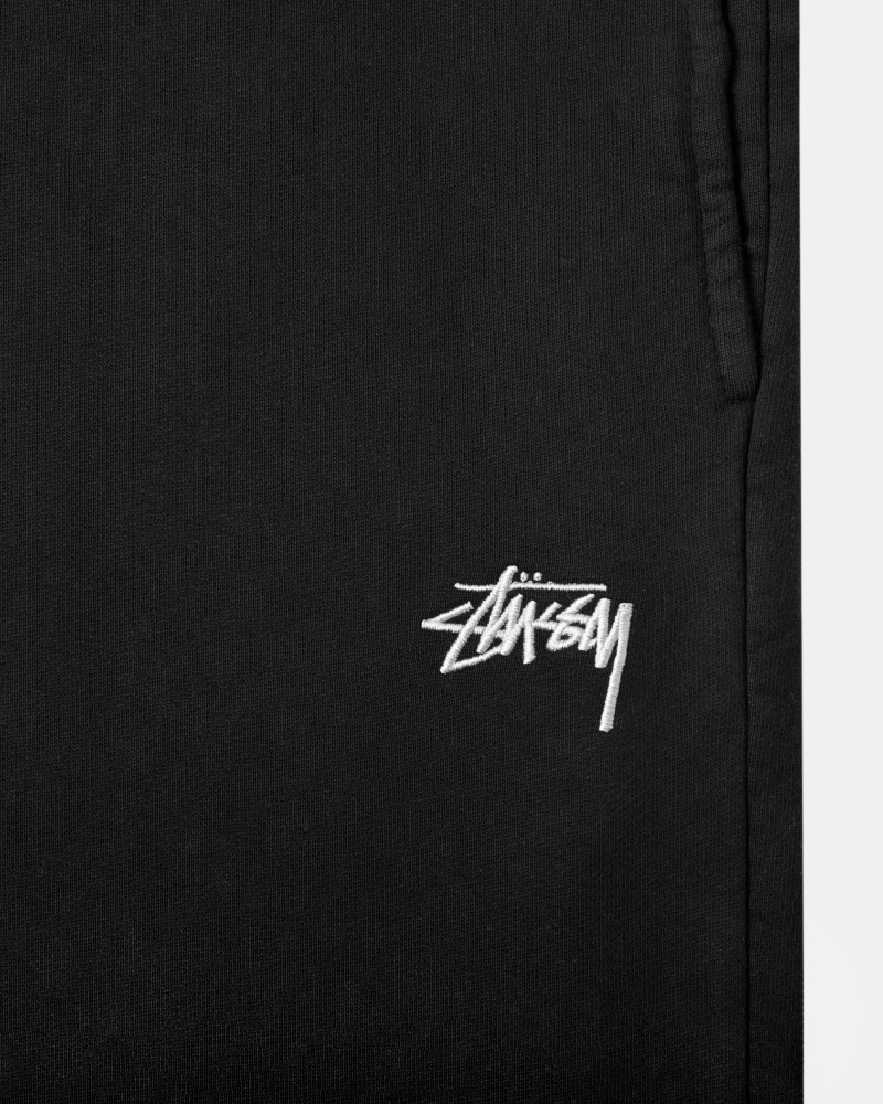 Stüssy Stock Logo Sweatpant Broek Unisex Zwart | SB57-L1-YM