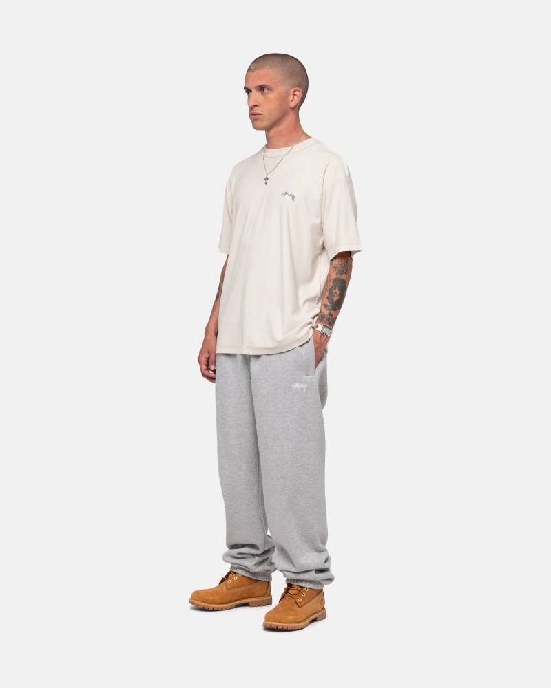 Stüssy Stock Logo Sweatpant Broek Unisex Grijs | UF20-U4-NQ