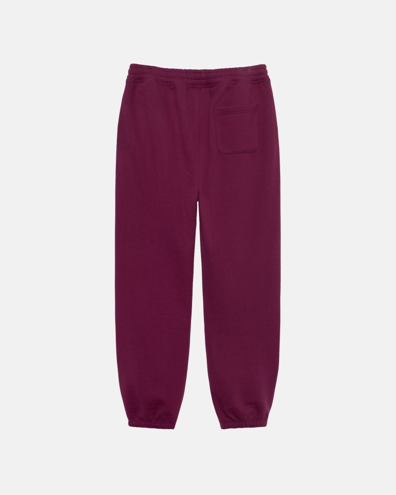 Stüssy Stock Logo Sweatpant Broek Unisex Bordeaux | TI09-D9-IO