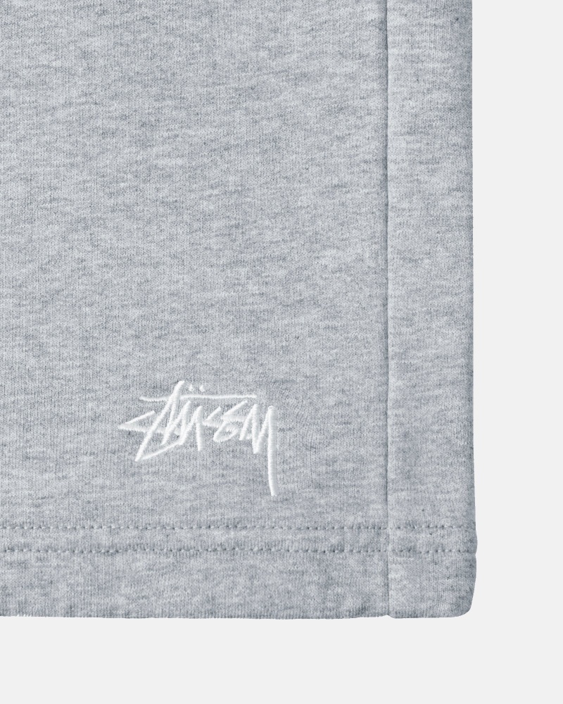 Stüssy Stock Logo Sweatshort Korte Broek Unisex Grijs | MC97-Q4-KY