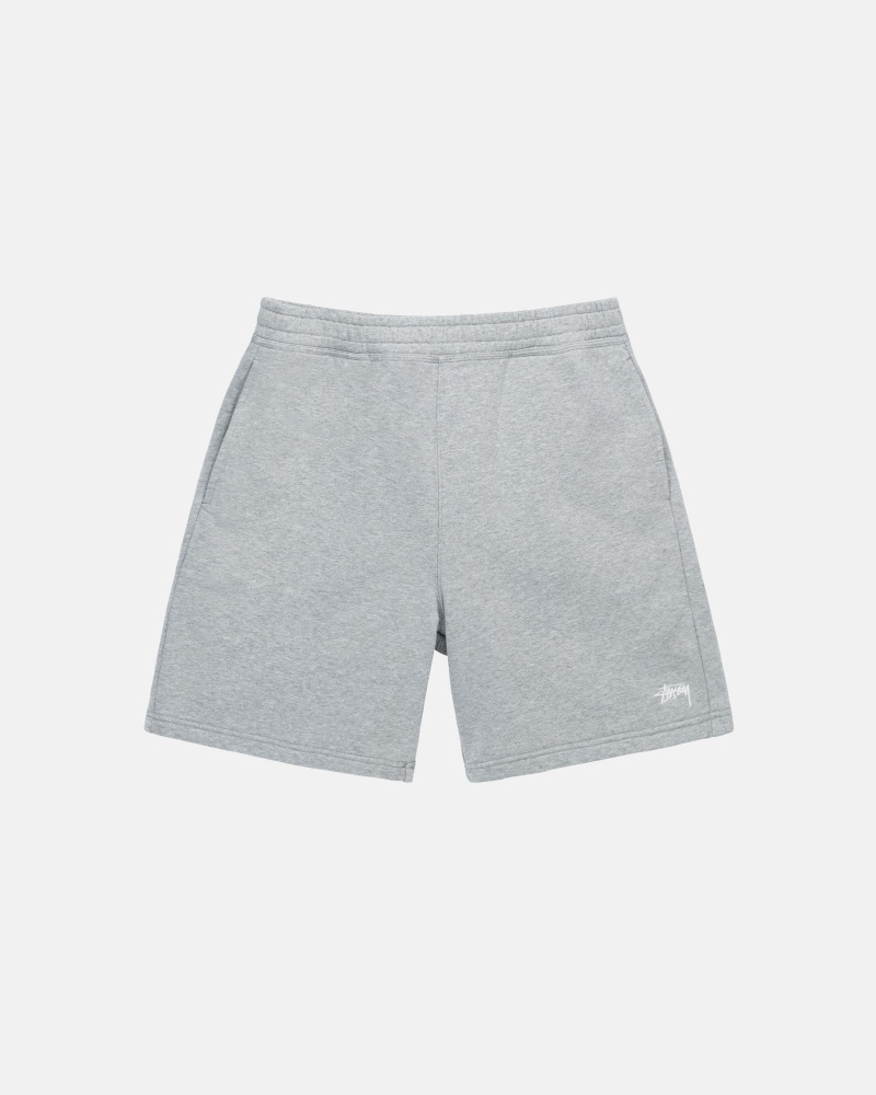 Stüssy Stock Logo Sweatshort Korte Broek Unisex Grijs | MC97-Q4-KY