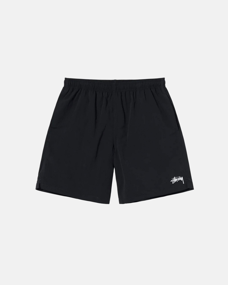 Stüssy Stock Water Kort Swim Bottom Unisex Zwart | WB51-R0-TE