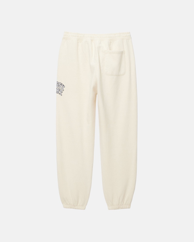 Stüssy Sport Sweatpant Broek Unisex Ivory | UR50-I4-YV