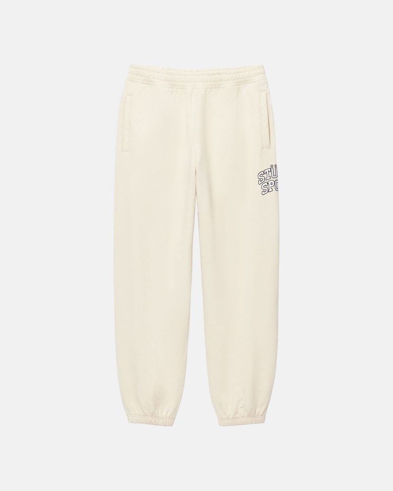 Stüssy Sport Sweatpant Broek Unisex Ivory | UR50-I4-YV