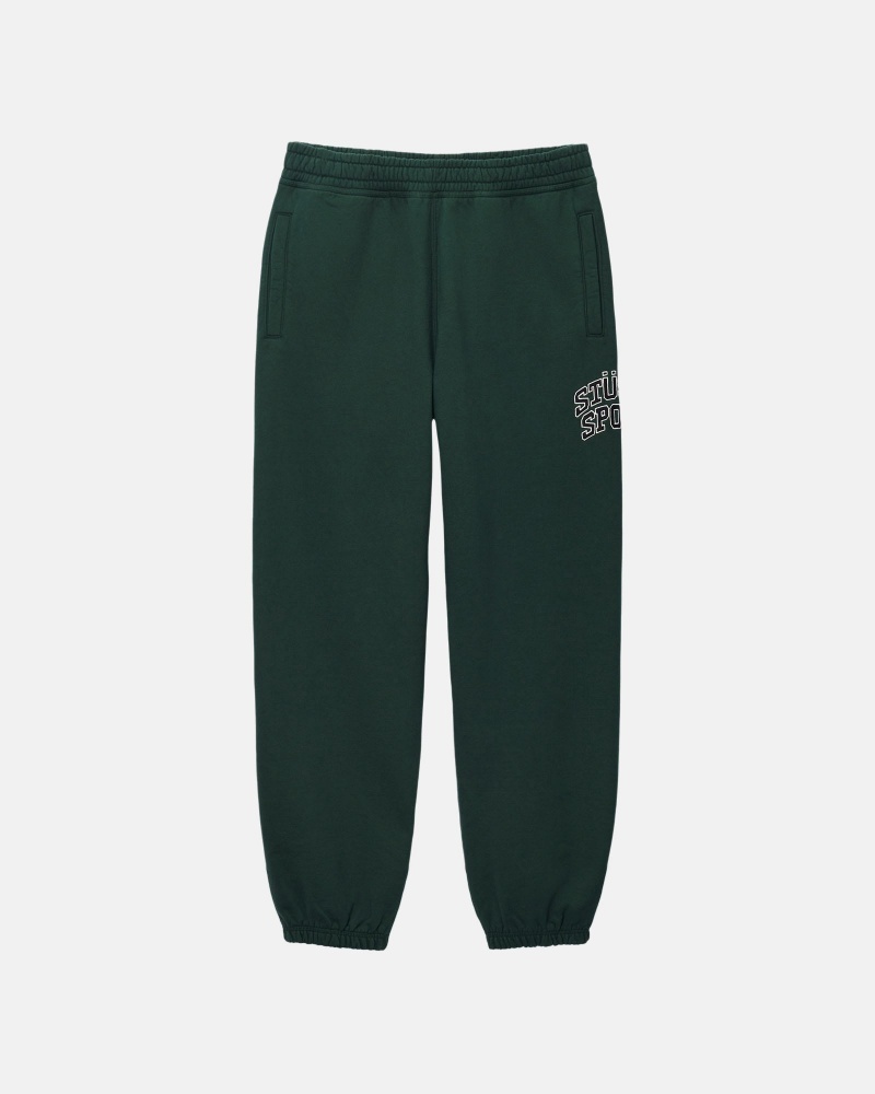 Stüssy Sport Sweatpant Broek Unisex Pine | XW65-U2-WK