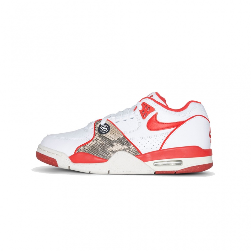 Stüssy & Nike Air Flight \'89 Low Schoenen Unisex Wit | EL54-G8-CW