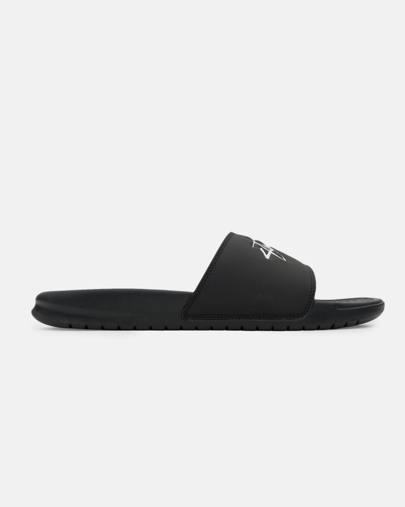 Stüssy & Nike Benassi Badslippers Schoenen Unisex Off Noir/White | ME38-W4-EL