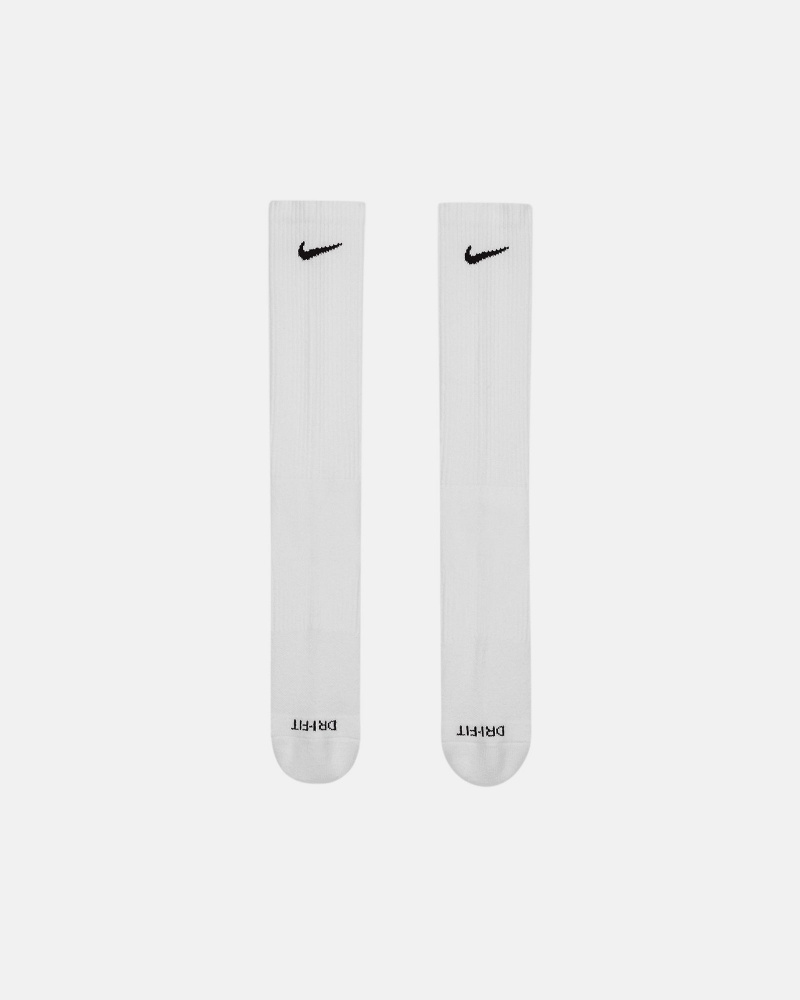 Stüssy & Nike Dri-Fit Crew Sock Pack Sokken Unisex Wit | DF44-H8-GS