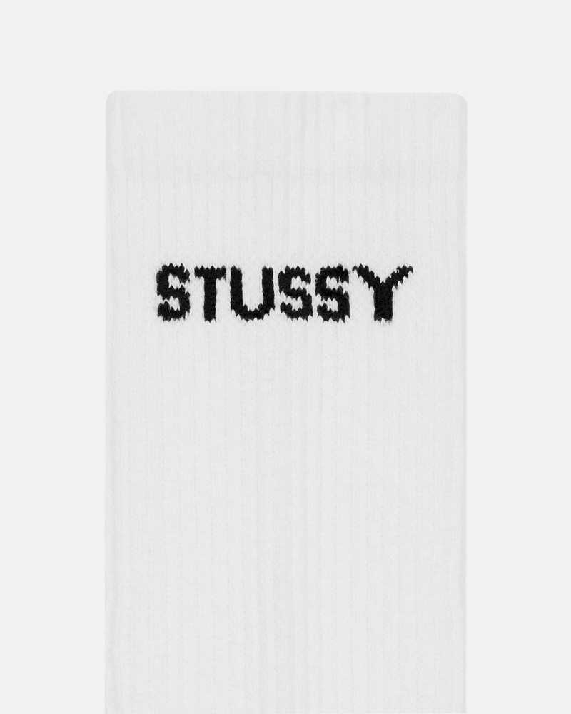 Stüssy & Nike Dri-Fit Crew Sock Pack Sokken Unisex Wit | DF44-H8-GS