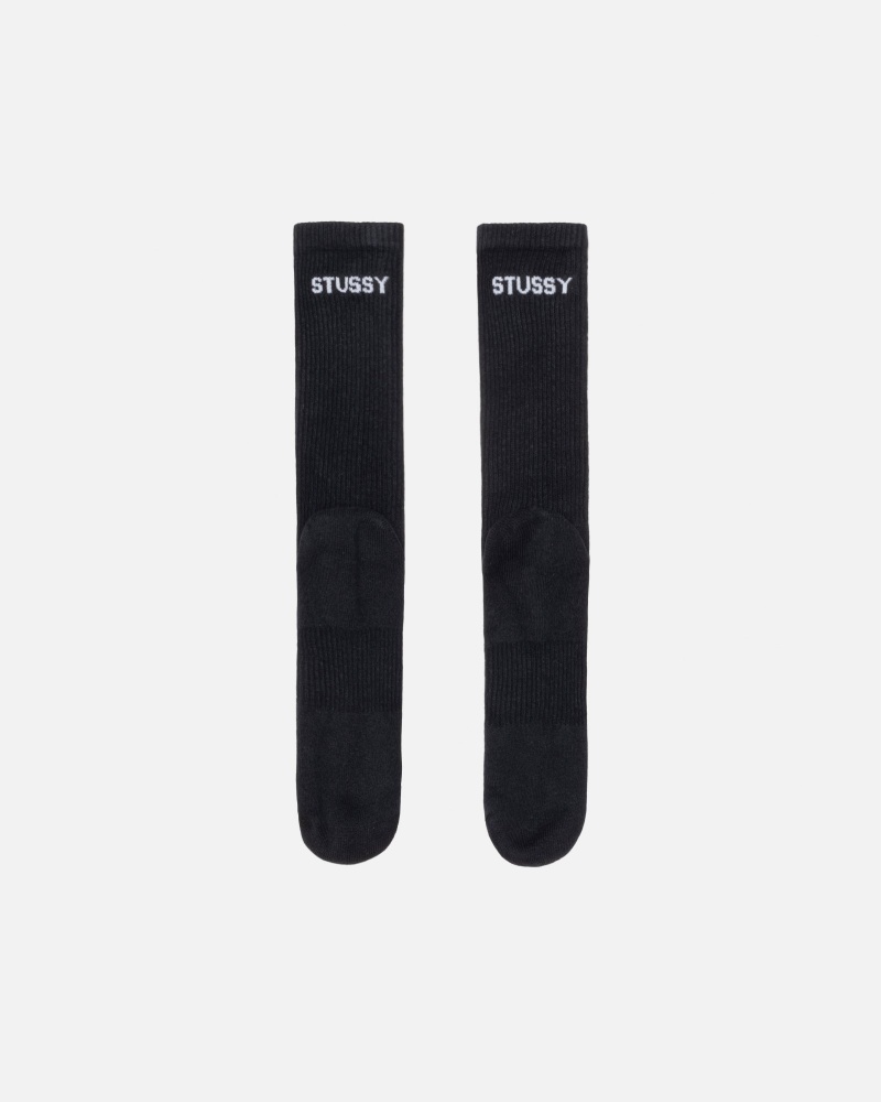 Stüssy & Nike Dri-Fit Crew Sock Pack Sokken Unisex Zwart | RK77-S1-UX