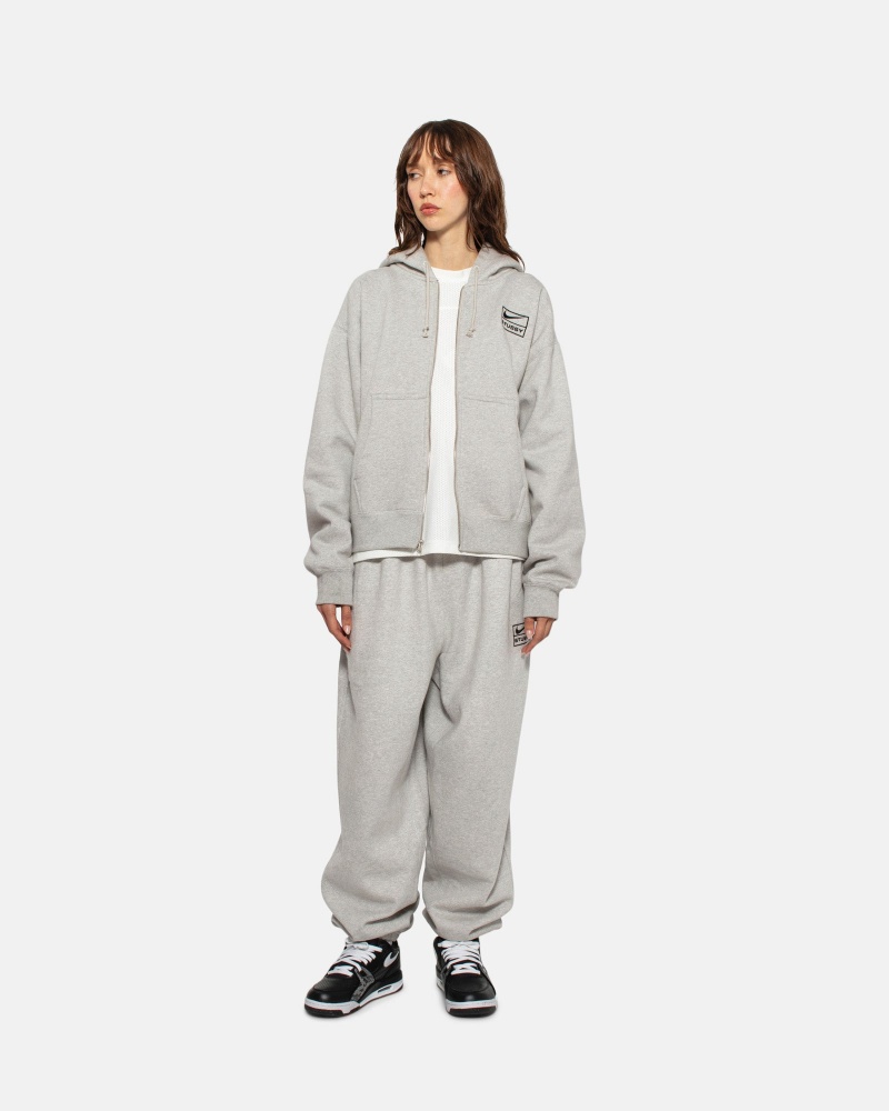 Stüssy & Nike Fleece Pant Broek Unisex Grijs | NP17-S8-XP