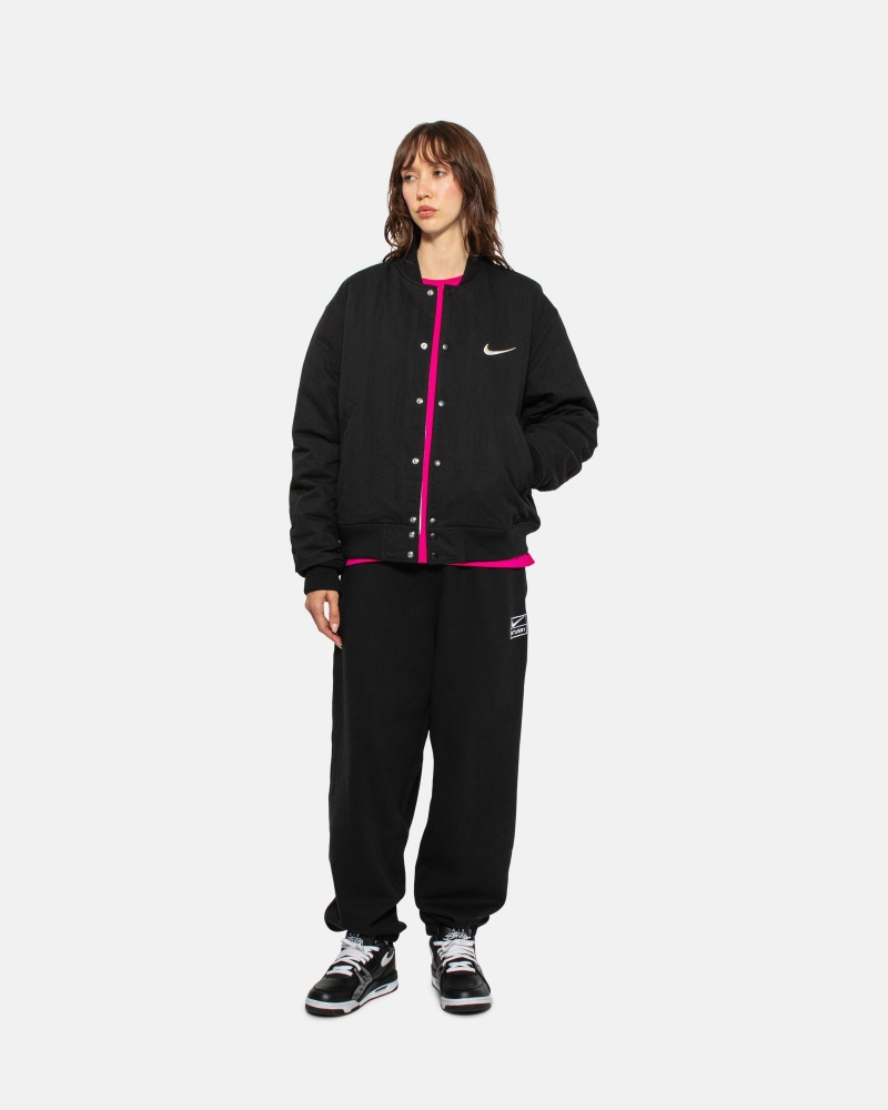 Stüssy & Nike Stone Washed Fleece Pant Broek Unisex Zwart | SE89-K0-JZ