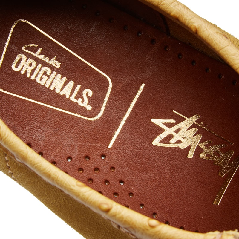 Stüssy x Clarks Originele Wallabee Schoenen Unisex Bruin | GB23-C2-KX