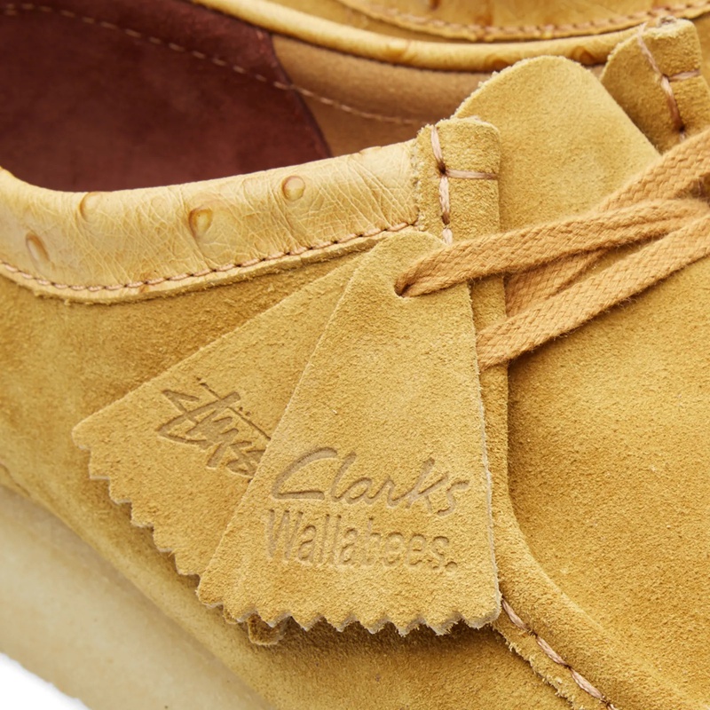 Stüssy x Clarks Originele Wallabee Schoenen Unisex Bruin | GB23-C2-KX