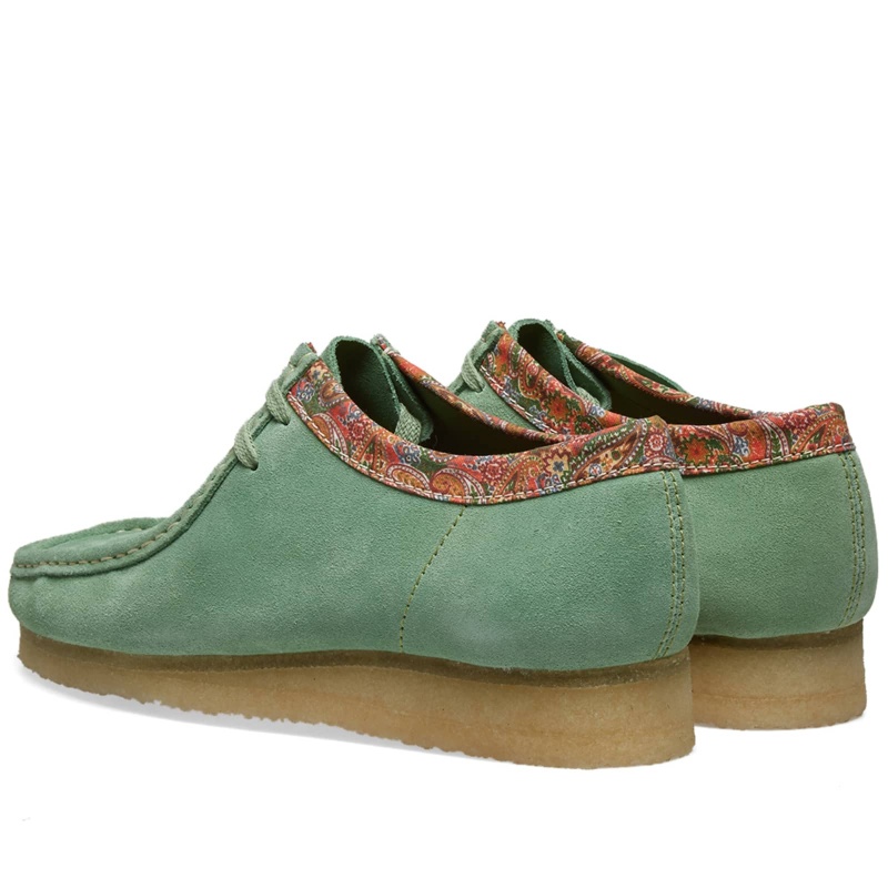 Stüssy x Clarks Originele Wallabee Schoenen Unisex Groen | VM06-N9-YS