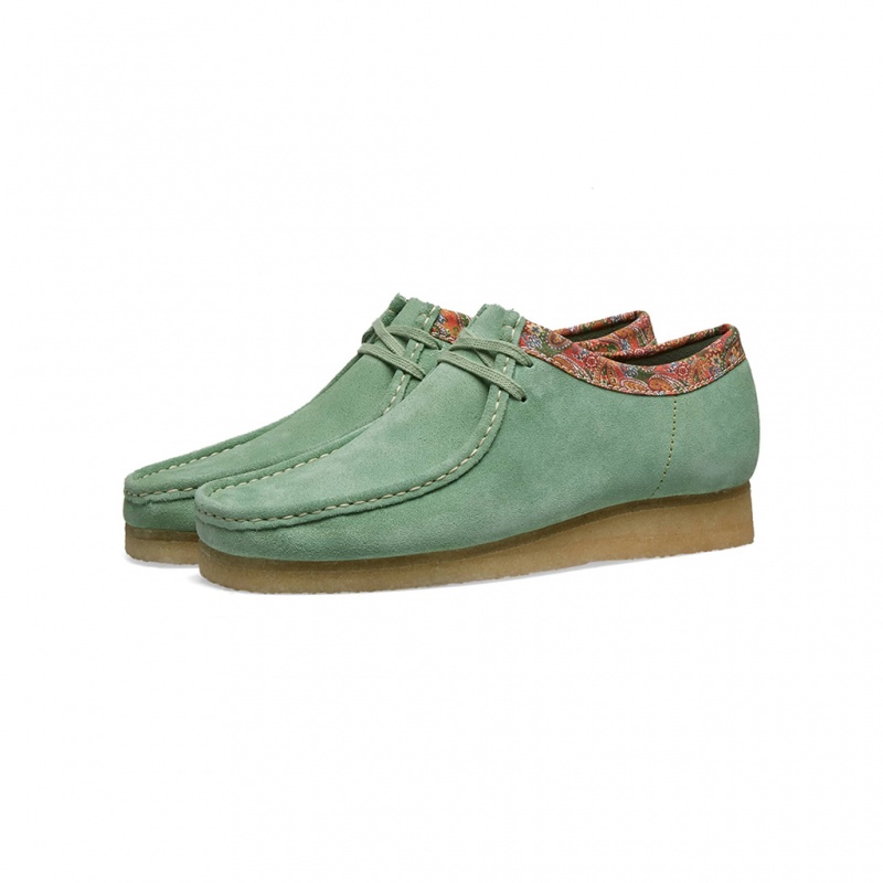 Stüssy x Clarks Originele Wallabee Schoenen Unisex Groen | VM06-N9-YS