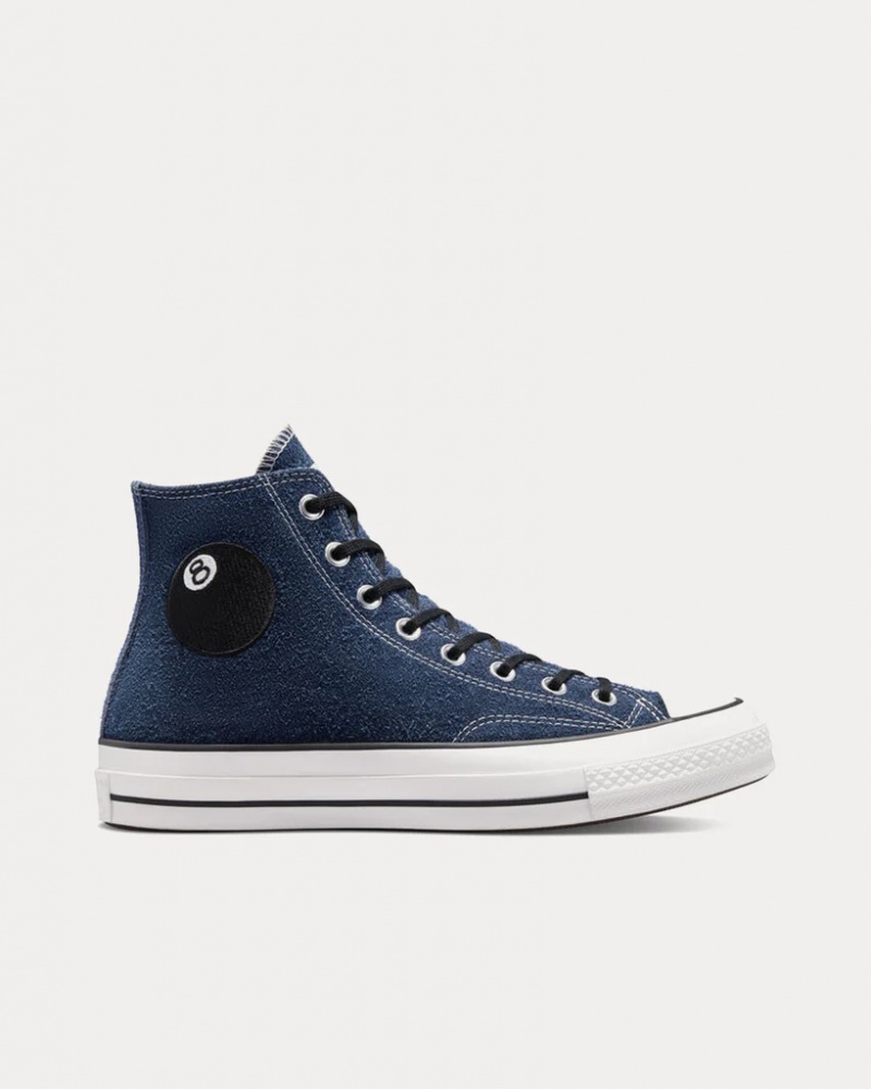 Stüssy x Converse – Chuck 70 8-Ball High Top Trainers A03711C Schoenen Unisex Wit Zwart | YN37-I4-GX