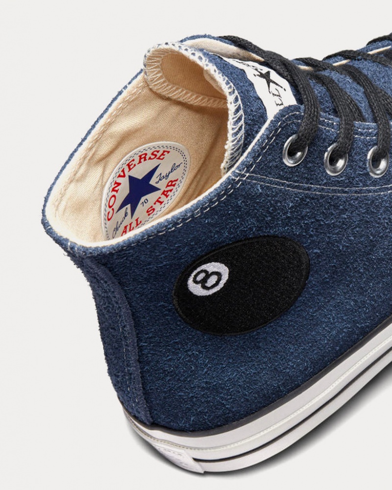 Stüssy x Converse – Chuck 70 8-Ball High Top Trainers A03711C Schoenen Unisex Wit Zwart | YN37-I4-GX