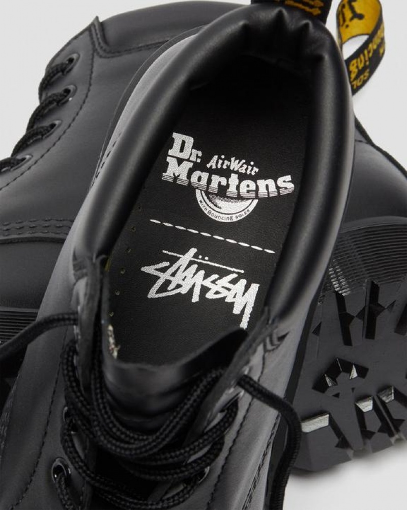 Stüssy x Dr. Martens 939 Leren Ankle Boots Schoenen Unisex Zwart | ER01-K2-MN