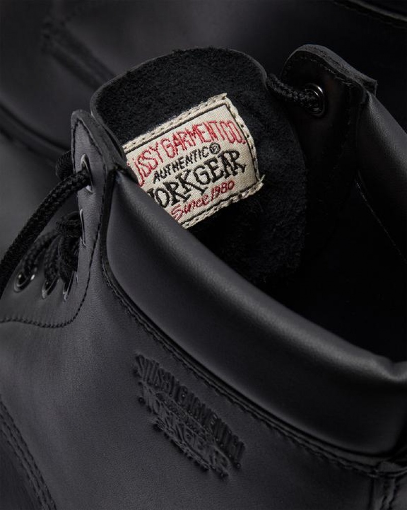 Stüssy x Dr. Martens 939 Leren Ankle Boots Schoenen Unisex Zwart | ER01-K2-MN