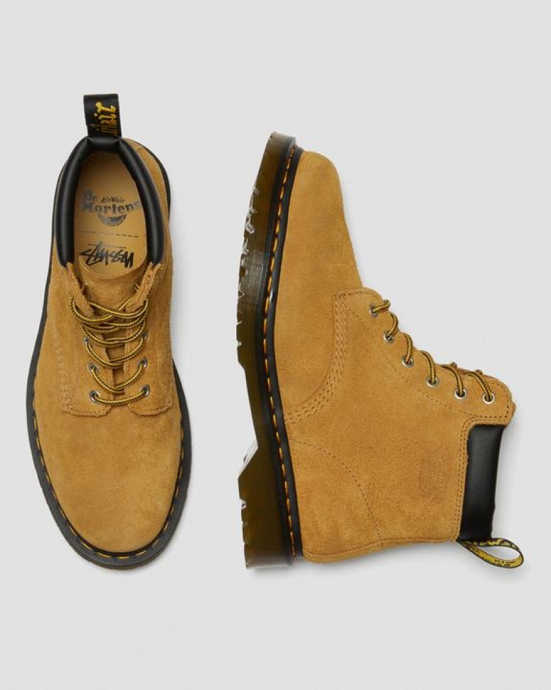 Stüssy x Dr. Martens 939 Suede Ankle Boots Schoenen Unisex Bruin | XS75-U9-SX