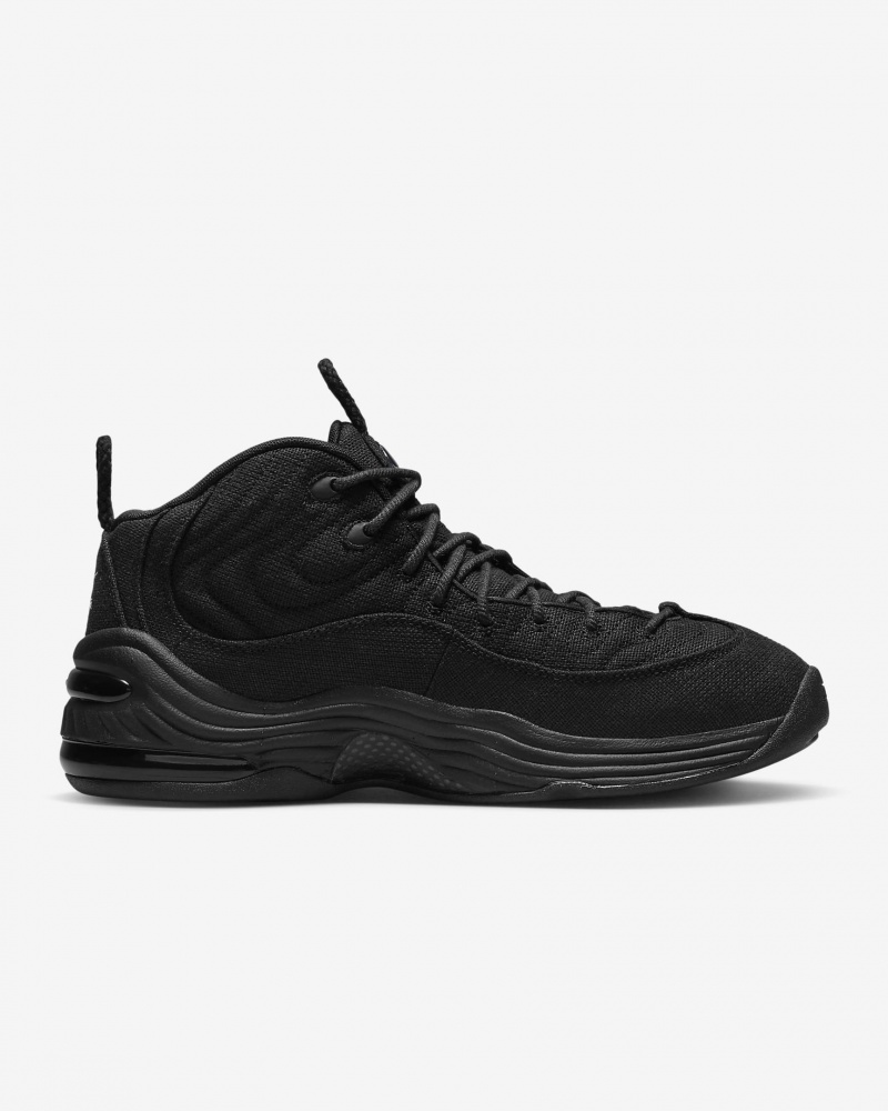 Stüssy x Nike Air Penny 2 DQ5674-001 Schoenen Unisex Zwart Zwart Wit | CF61-W1-QA