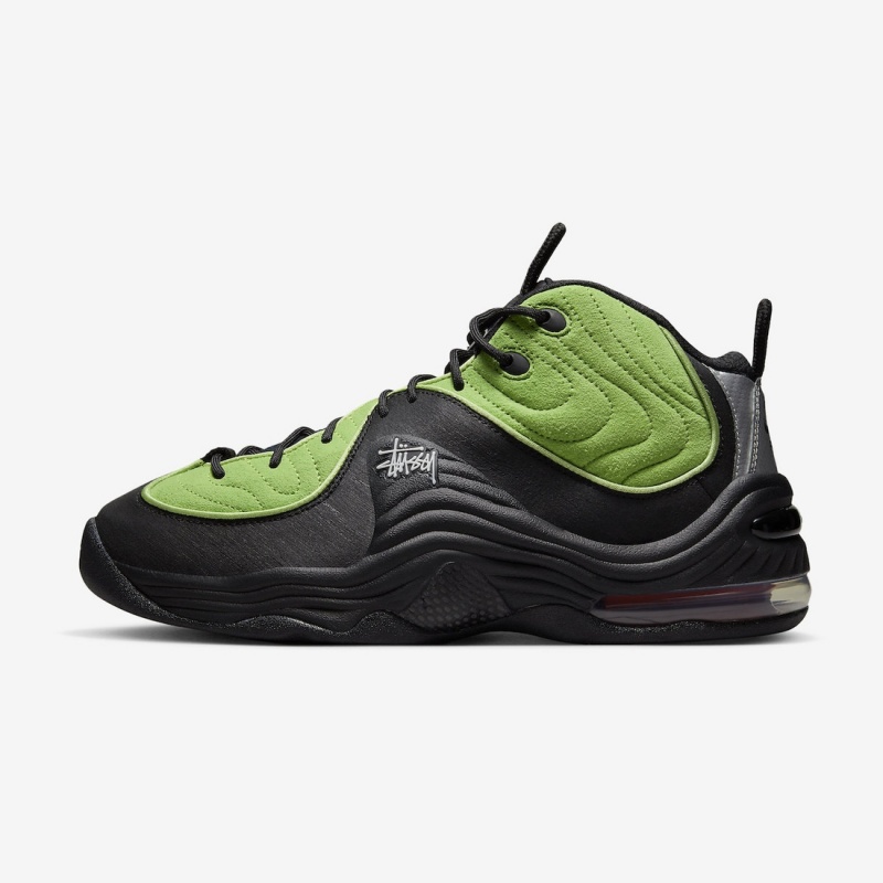 Stüssy x Nike Air Penny 2 DX6933-300 Schoenen Unisex Zwart | IH40-J8-TN