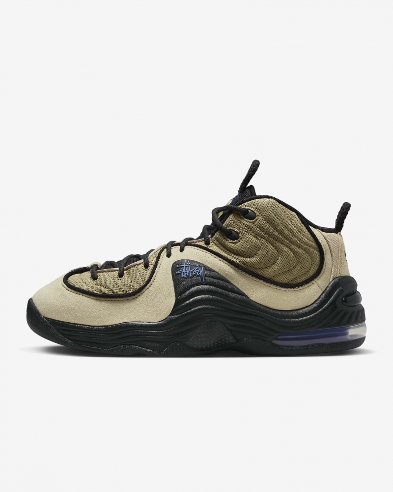 Stüssy x Nike Air Penny 2 DX6934-200 Schoenen Unisex Zwart | SX23-R7-GH