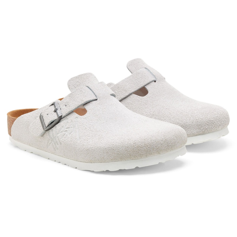 Stüssy Stussy Boston Suede Schoenen Unisex Bone | SF30-G1-ZX