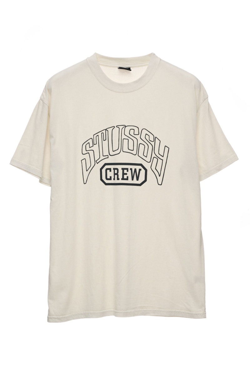 Stüssy Stussy Crew Ss Tee Tees Heren Wit | GO40-T6-JV