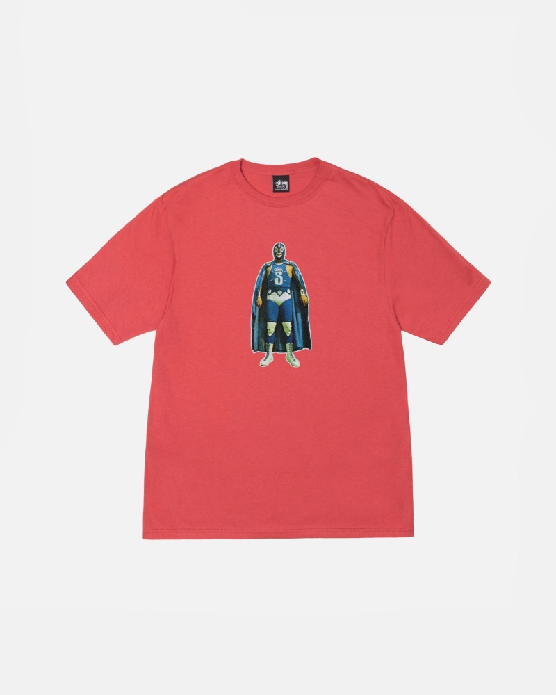 Stüssy Stussy Lucha Tee Short Sleeve T-Shirt Unisex Pepper | LH04-E8-VH