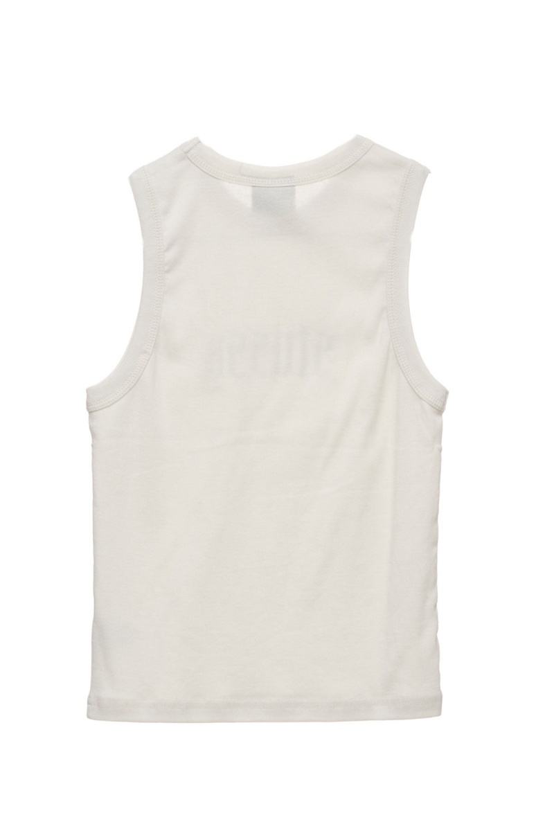 Stüssy Stussy Rib Tank T-Shirts L/S Dames Wit | JY51-O6-RL