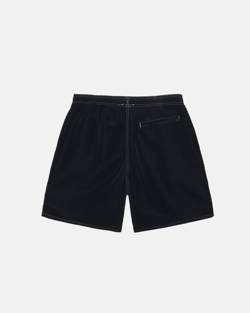 Stüssy Surfman Patch Water Kort Swim Bottom Heren Zwart | RN57-Q5-SJ