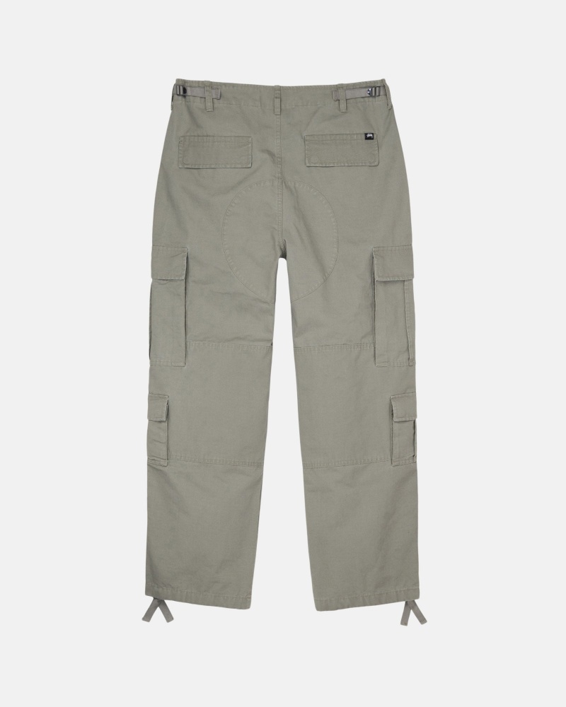 Stüssy Surplus Cargo Ripstop Broek Unisex Olijfgroen | VK74-T5-QF