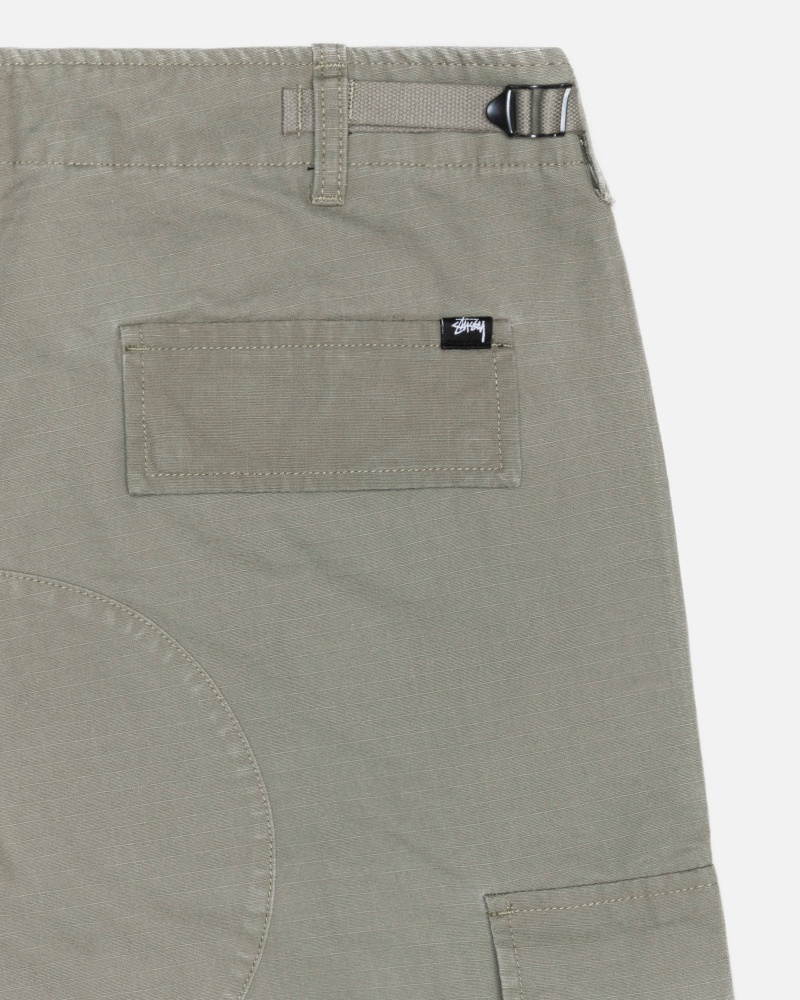 Stüssy Surplus Cargo Ripstop Broek Unisex Olijfgroen | VK74-T5-QF