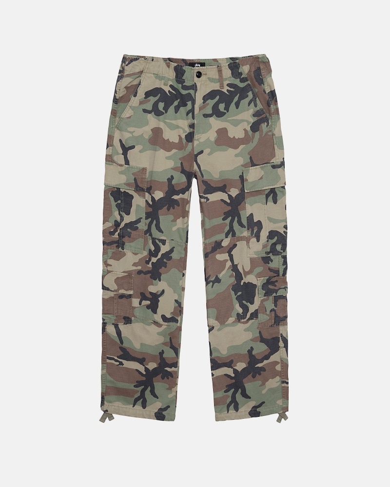 Stüssy Surplus Cargo Ripstop Broek Unisex Camo | BX62-C9-WF