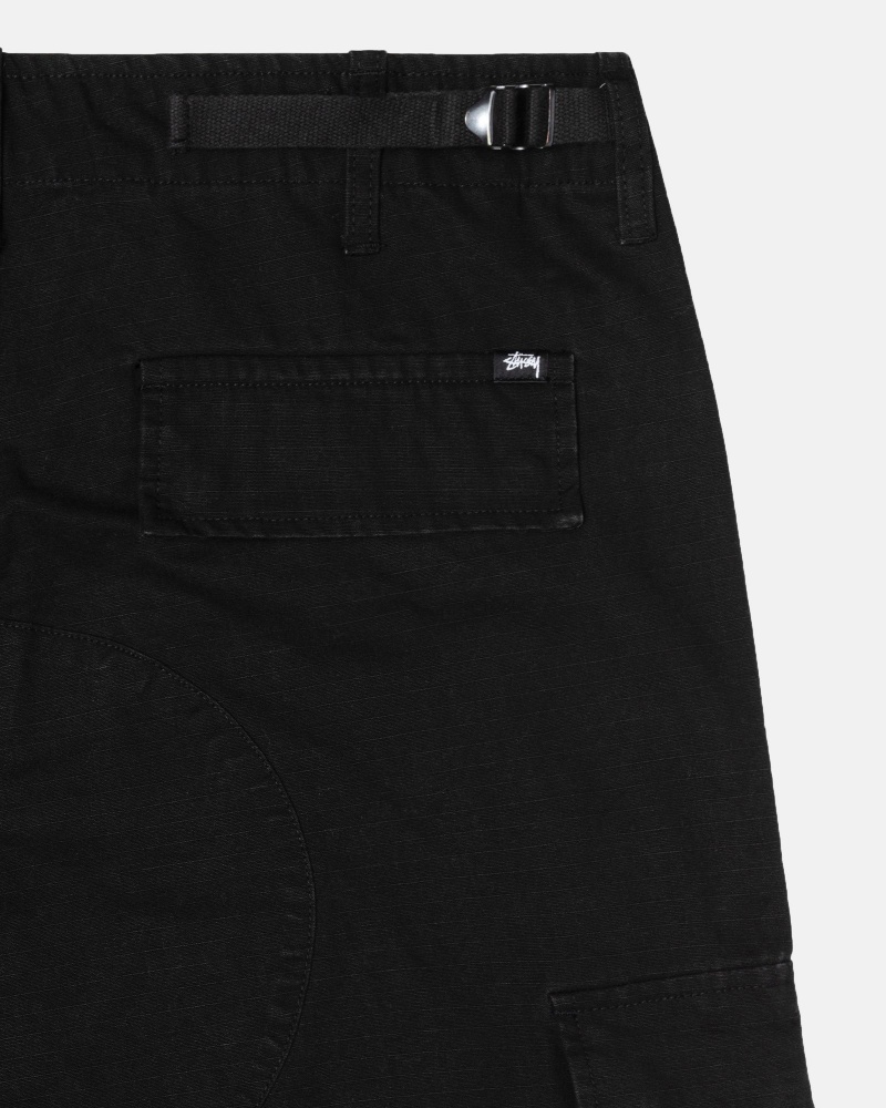 Stüssy Surplus Cargo Ripstop Broek Unisex Zwart | FD27-B5-FR