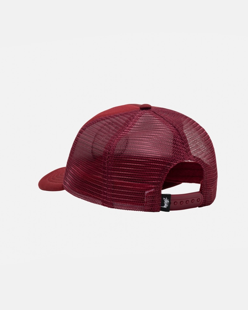 Stüssy Trucker 8 Ball Snapback Ball Cap Unisex Paprika | FR33-Z9-KS