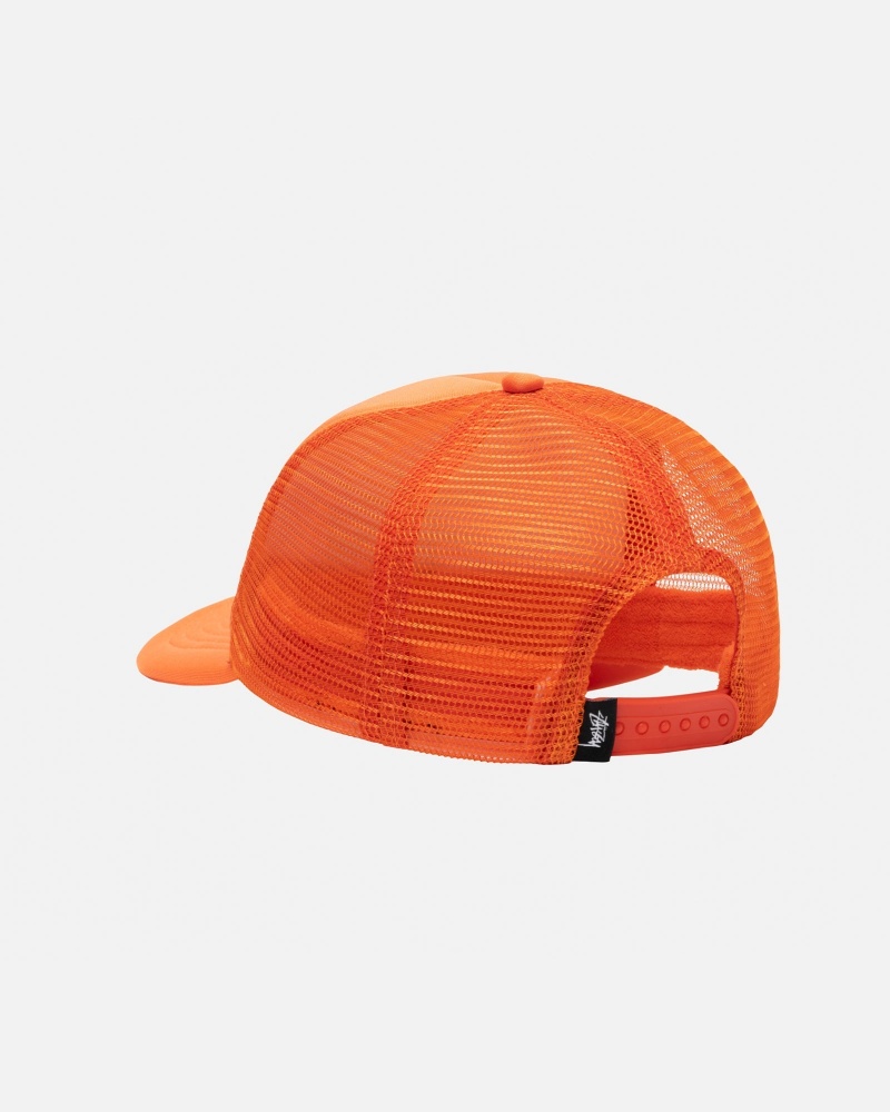 Stüssy Trucker Big Basic Snapback Ball Cap Unisex Pumpkin | VU79-B4-ZK