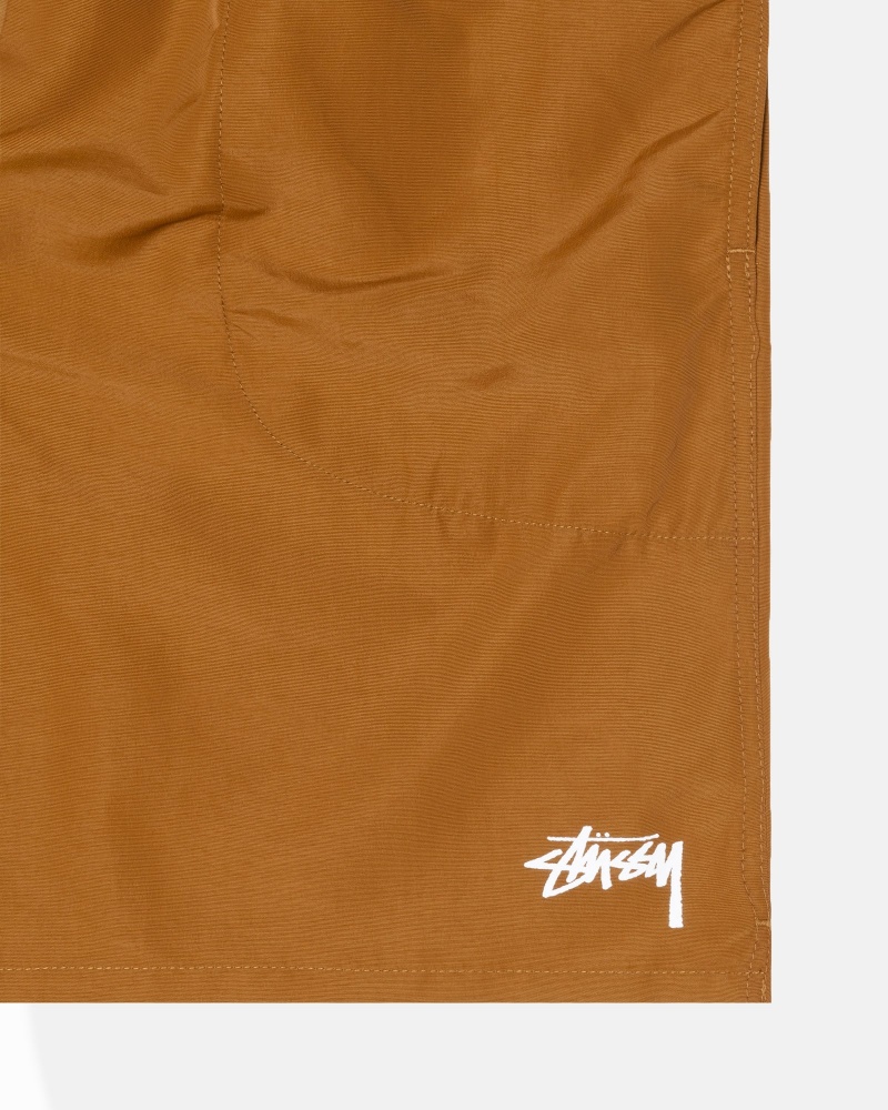 Stüssy Water Kort Stock Swim Bottom Unisex Coyote | TM07-J2-HL