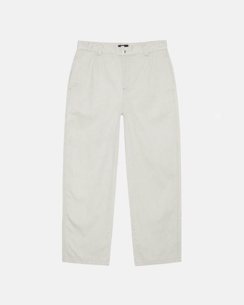 Stüssy Workgear Trouser Twill Broek Unisex Putty | RD08-X6-GJ