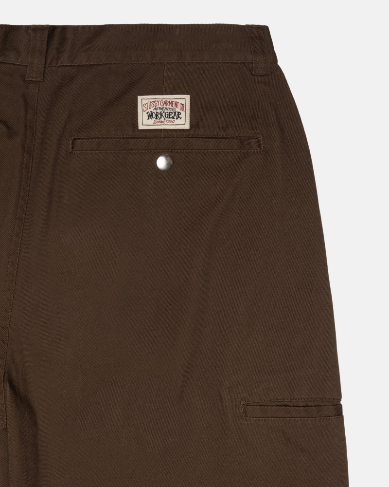 Stüssy Workgear Trouser Twill Broek Unisex Bruin | BS79-I1-AJ