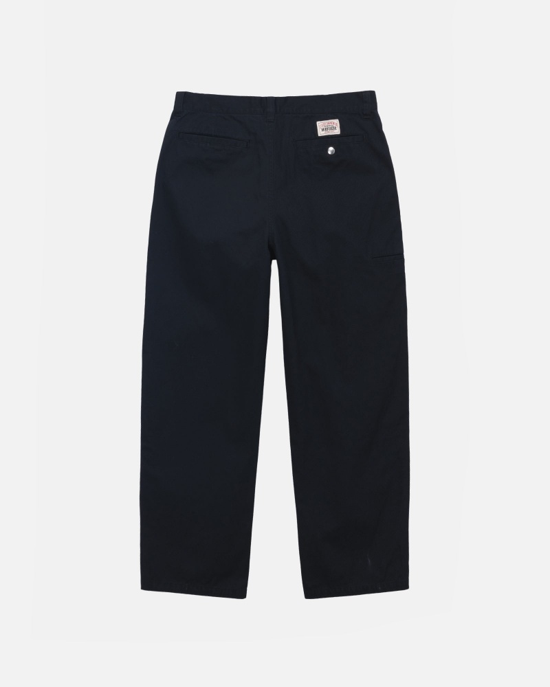 Stüssy Workgear Trouser Twill Broek Unisex Zwart | VC41-K5-FC