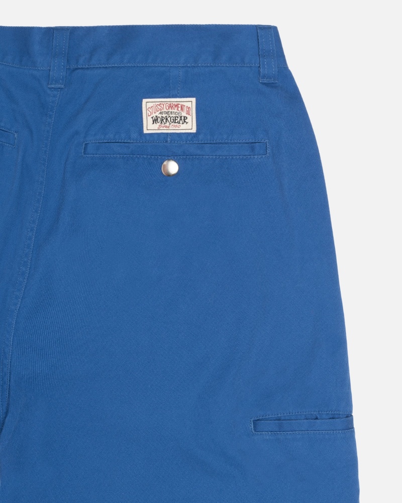 Stüssy Workgear Trouser Twill Broek Unisex Koningsblauw | UT59-W7-ID